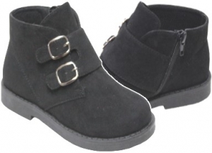 BOYS SCHOOL SHOES (2383846) BLACK SUEDE